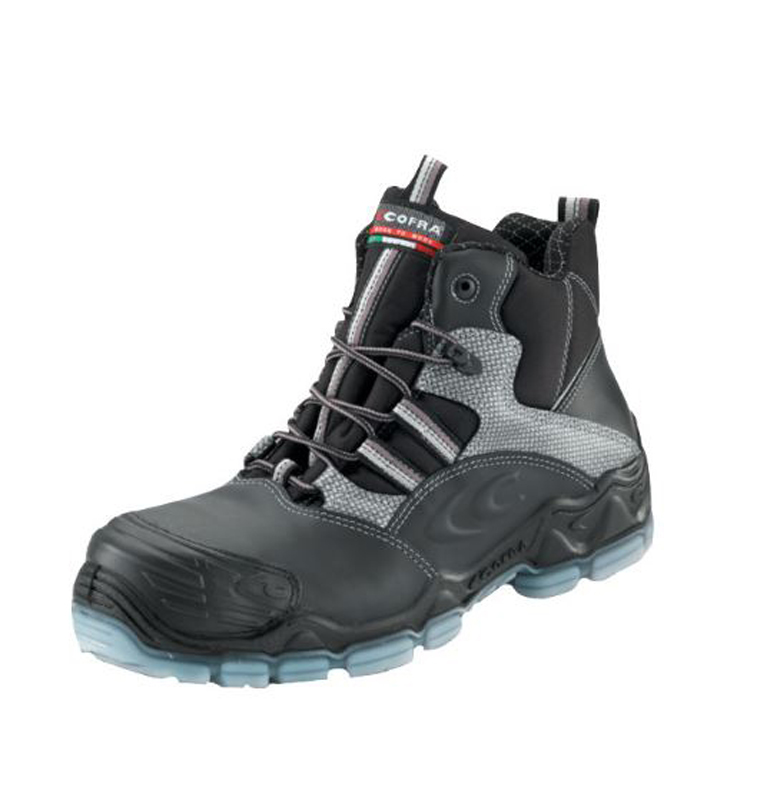 Cofra MODIGLIANI BLACK S3S CI SC FO SR Black Non-Metallic Toe Capped Safety Boots 3, EU 35 EN ISO 20345:2011