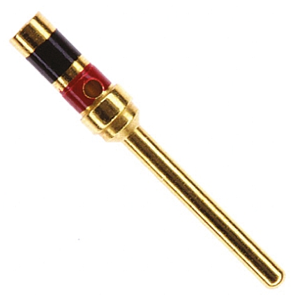 TE Connectivity, AMPLIMITE 109 Series, size 20 Male Crimp D-Sub Connector Contact, Gold over Copper Pin 26 AWG