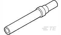 TE Connectivity, 20679 Series, size 20 mm Female Crimp D-Sub Connector Contact, Gold Socket 28 AWG