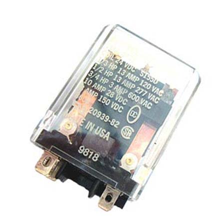 Deltrol Power Relay, 120V ac Coil, 15A Switching Current, DPDT