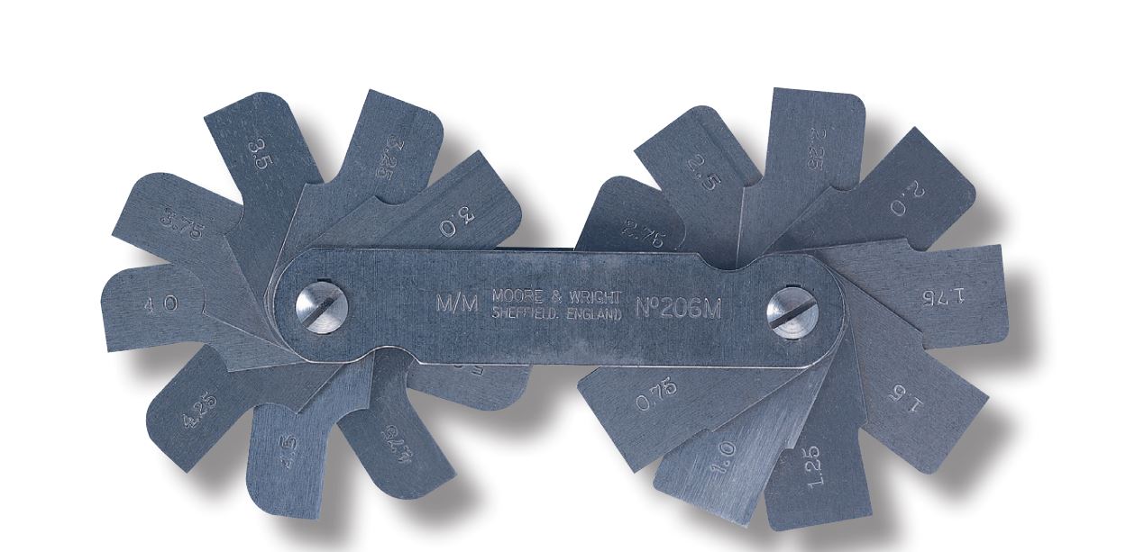 Moore & Wright Radius & Contour Gauge