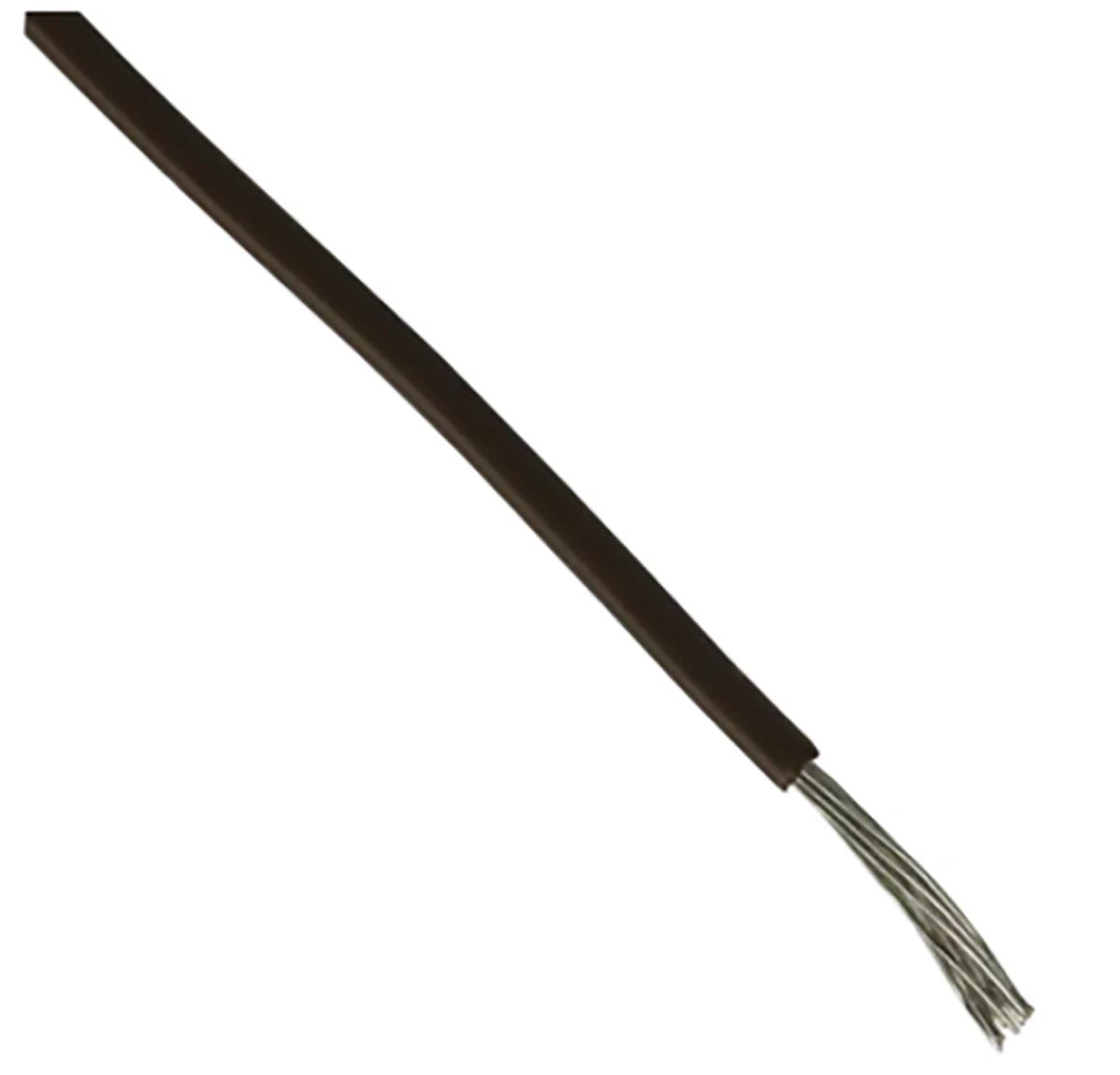 RS PRO RS PRO Series Black Hook Up Wire, 24 AWG, 7, 100 m, Polyvinyl Chloride