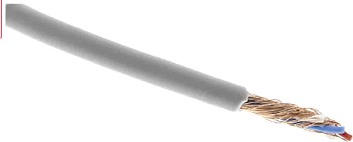 RS PRO 7, 25 m, Grey Polyvinyl Chloride