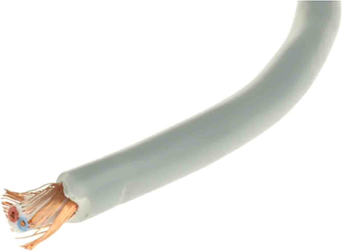 RS PRO 28, 100 m, Grey Polyvinyl Chloride