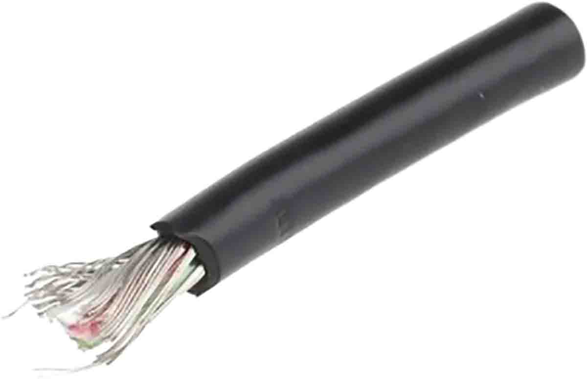 RS PRO 14, 100 m, Black Polyvinyl Chloride
