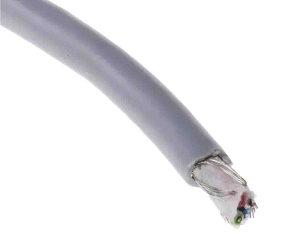 RS PRO 14, 50 m, Grey Polyvinyl Chloride
