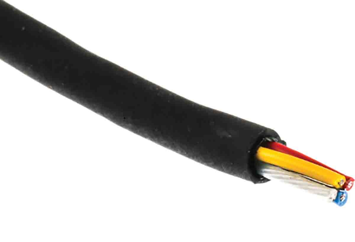 RS PRO 7, 100 m, Black Polyethylene
