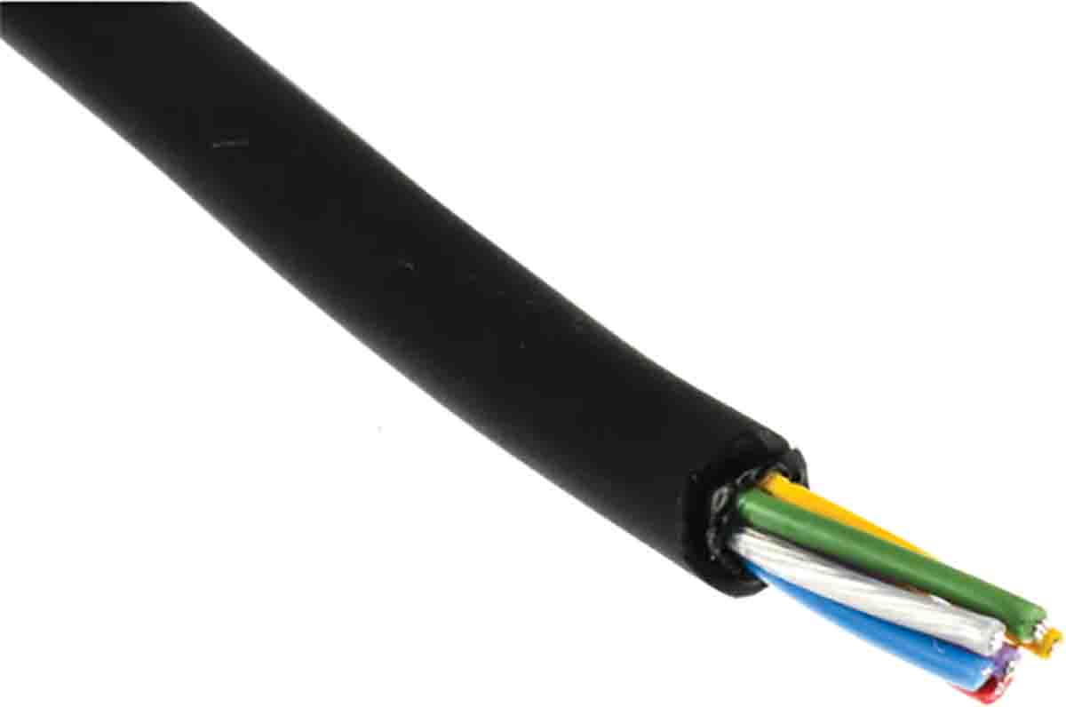 RS PRO 7, 100 m, Black Polyethylene