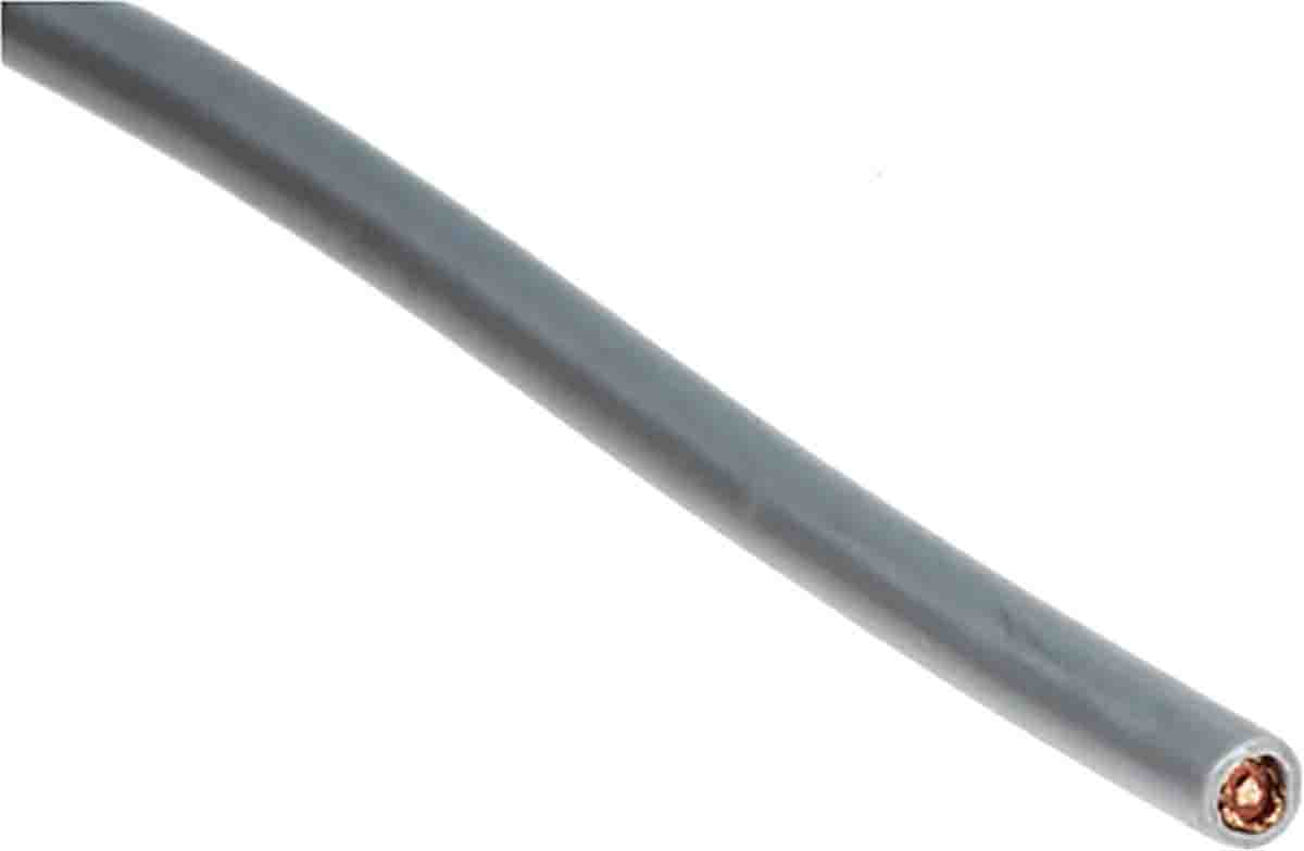 RS PRO 16, 25 m, Grey Polyvinyl Chloride