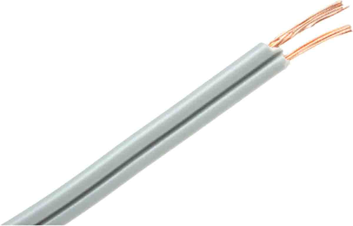 RS PRO 2 Core Audio Cable, 100 m, Grey