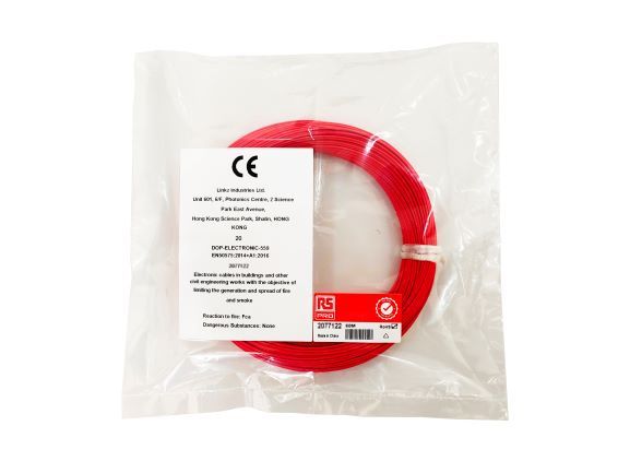 RS PRO RS PRO Series Red Hook Up Wire, 26 AWG, 1, 50 m, Ethylene Tetrafluoroethylene