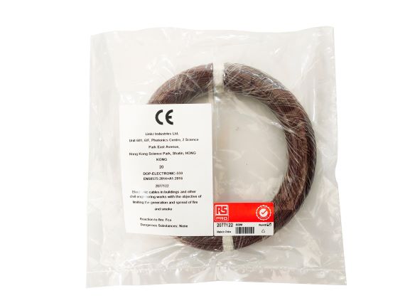 RS PRO RS PRO Series Brown Hook Up Wire, 30 AWG, 1, 50 m, Ethylene Tetrafluoroethylene