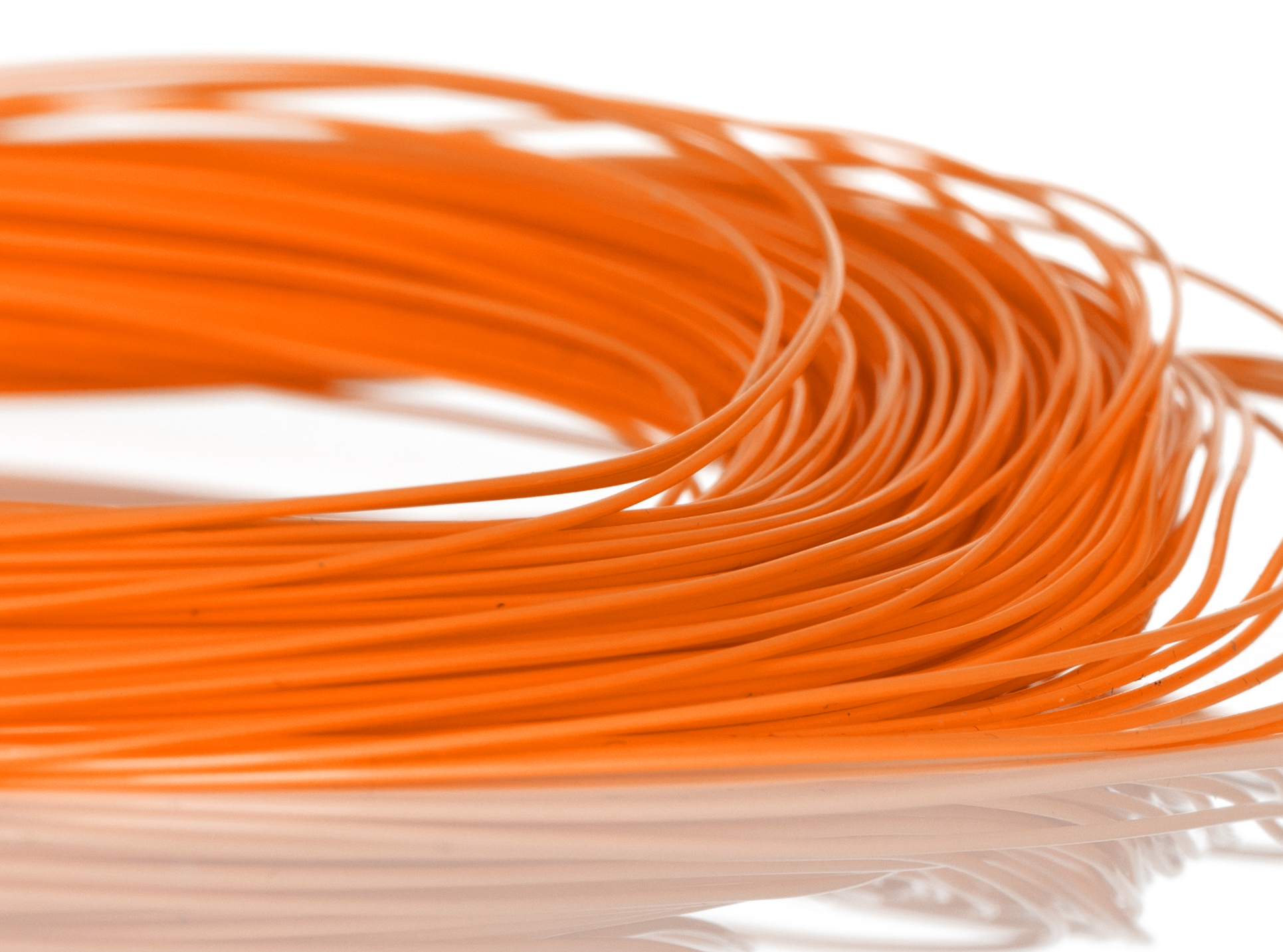207-7149 RS PRO RS PRO Series Orange Hook Up Wire, 30 AWG, 1, 50 m, Ethylene Tetrafluoroethylene