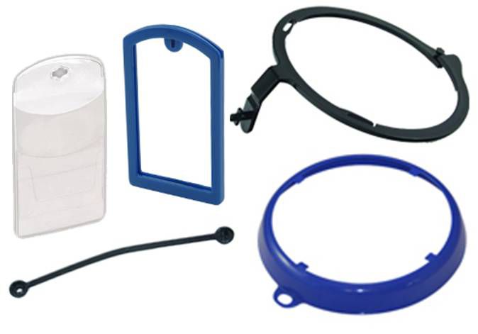 OilSafe Blue 2 x 3.5 in Label Pockets/1 x Colour-Coded Label Pocket Frame/1 x Lockable Drum Ring/1 x Label Leash/1 x