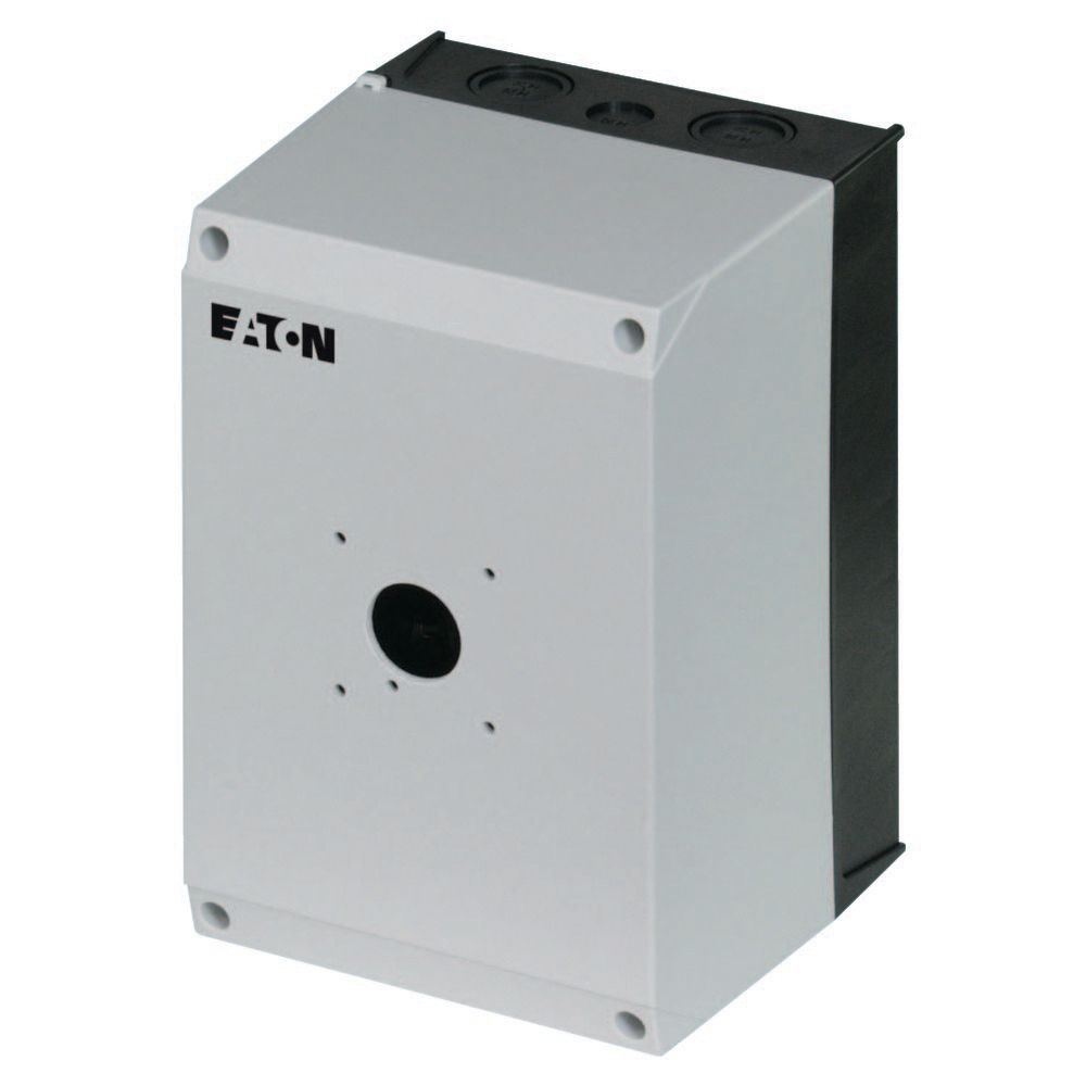 Eaton White, Black Plastic Eaton Moeller Control Station Enclosure - 1 Hole