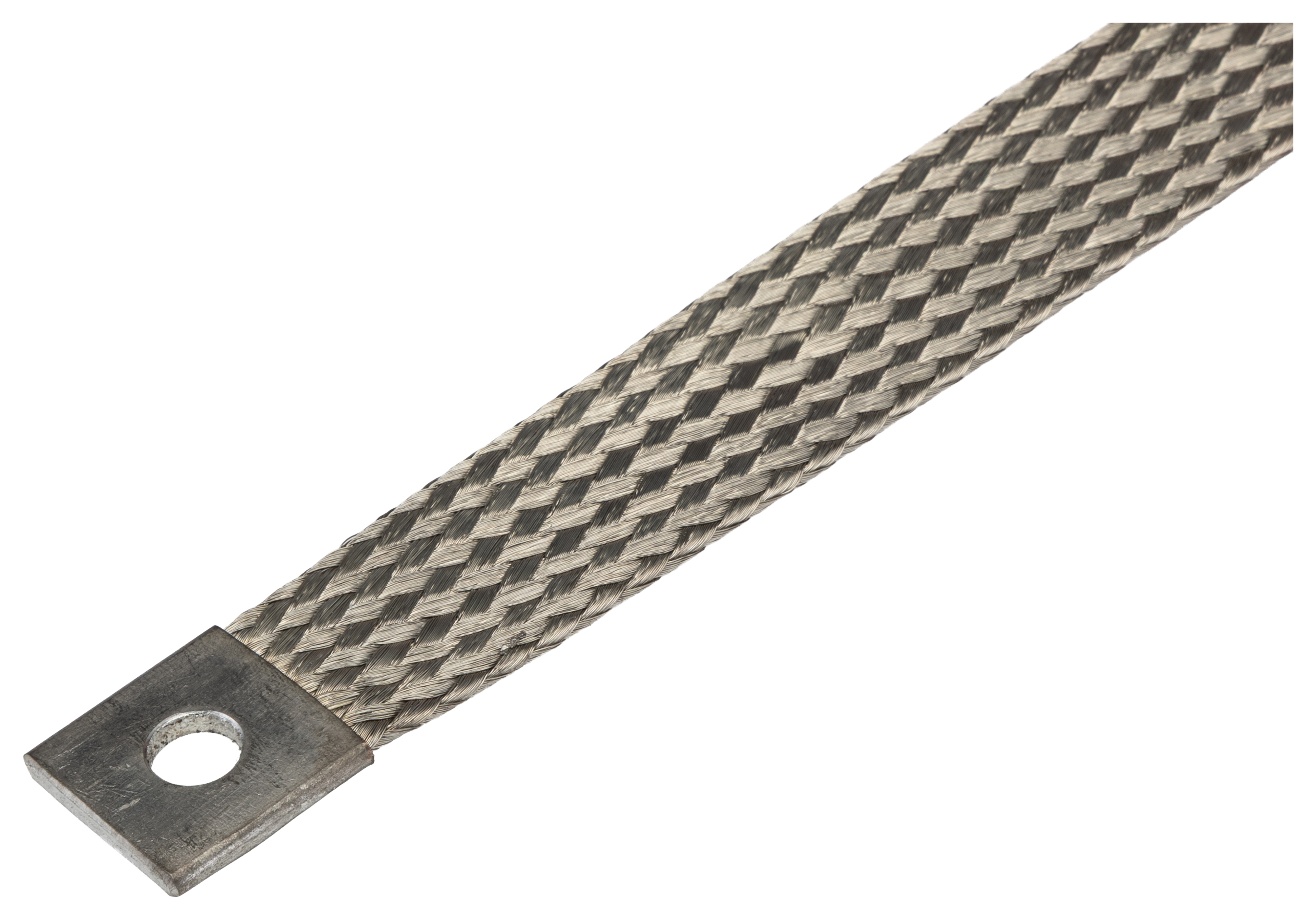 207602-5006 Molex 207602 Braided Earth Lead Busbar M6 Stud Size, 305 mm, Tin Copper Wire REACH, RoHS, UL