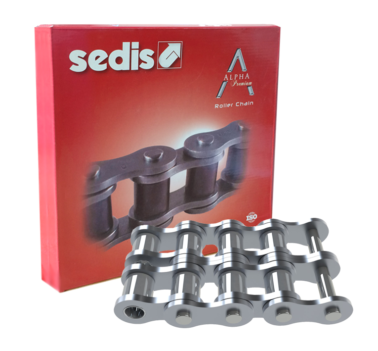 Sedis 08B-2 2 Roller Chain, 5 m, 30.6 mm, Alpha Premium, ISO 606 (DIN 8187)