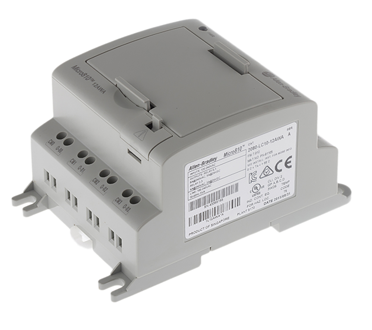 Allen Bradley Micro810 Series PLC CPU, Digital, Analogue Output, 8-Input, Analogue Input