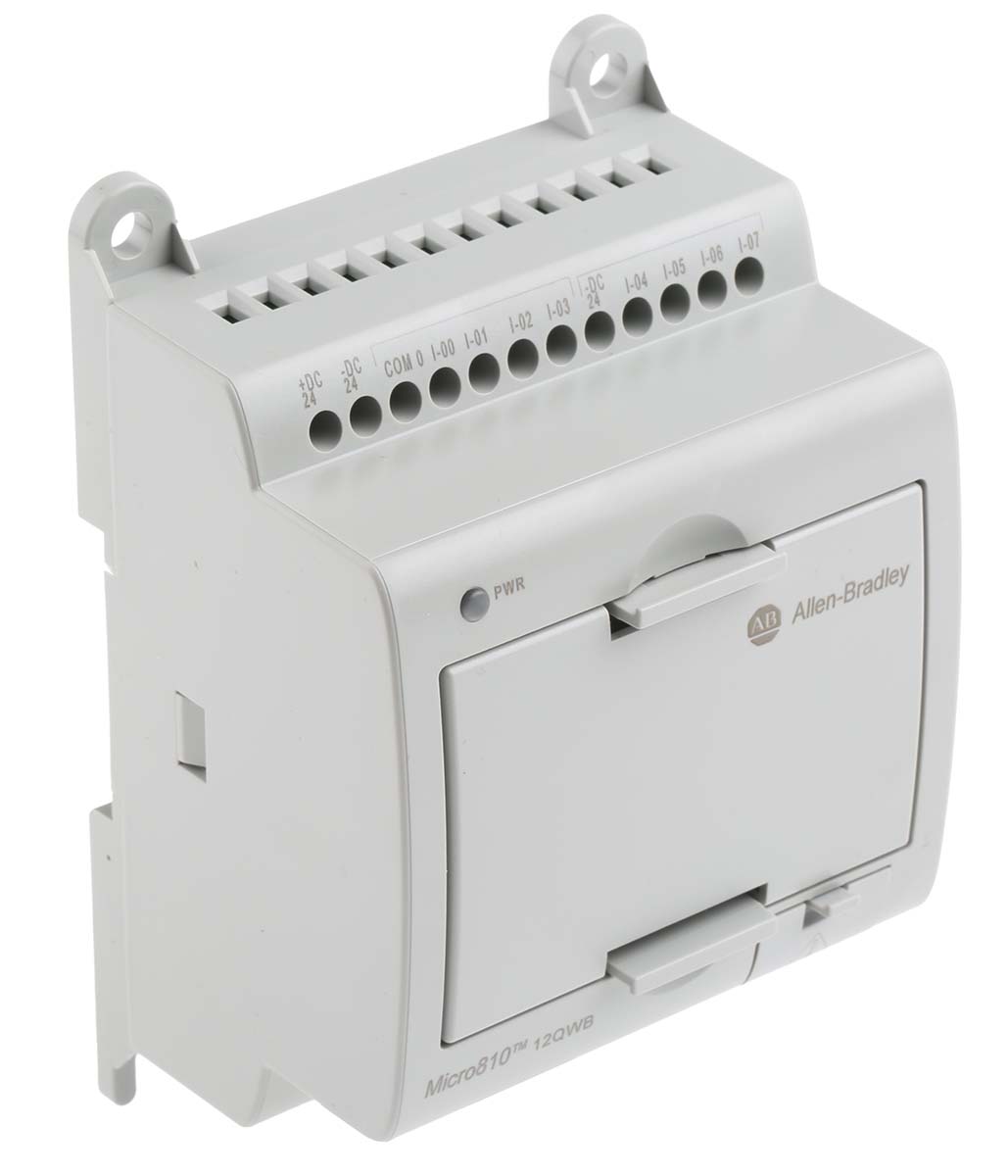 2080-lc10-12qwb Allen Bradley Micro810 Series PLC CPU, Relay Output, 8-Input, Analogue Input