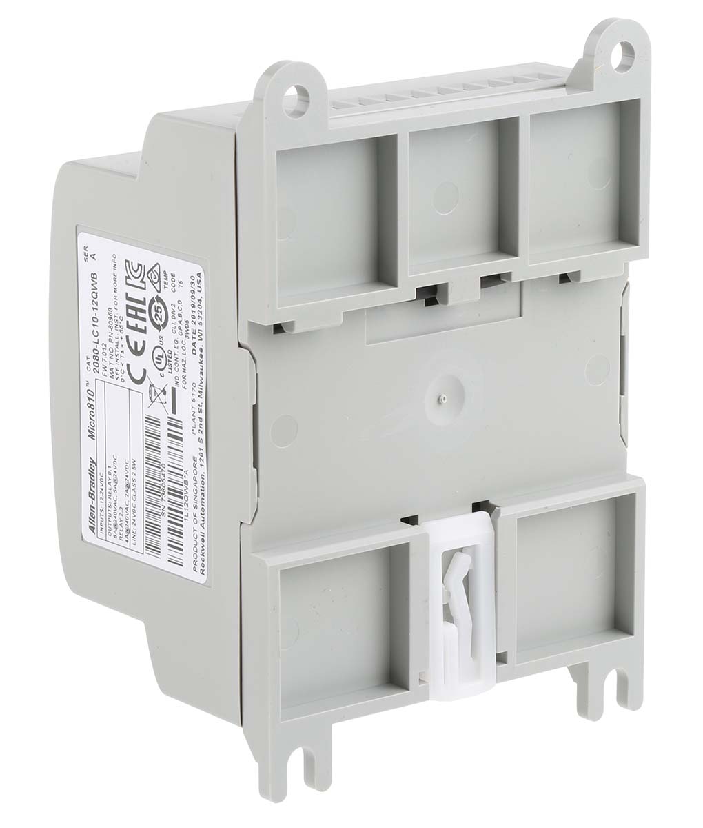 2080-lc10-12qwb Allen Bradley Micro810 Series PLC CPU, Relay Output, 8-Input, Analogue Input