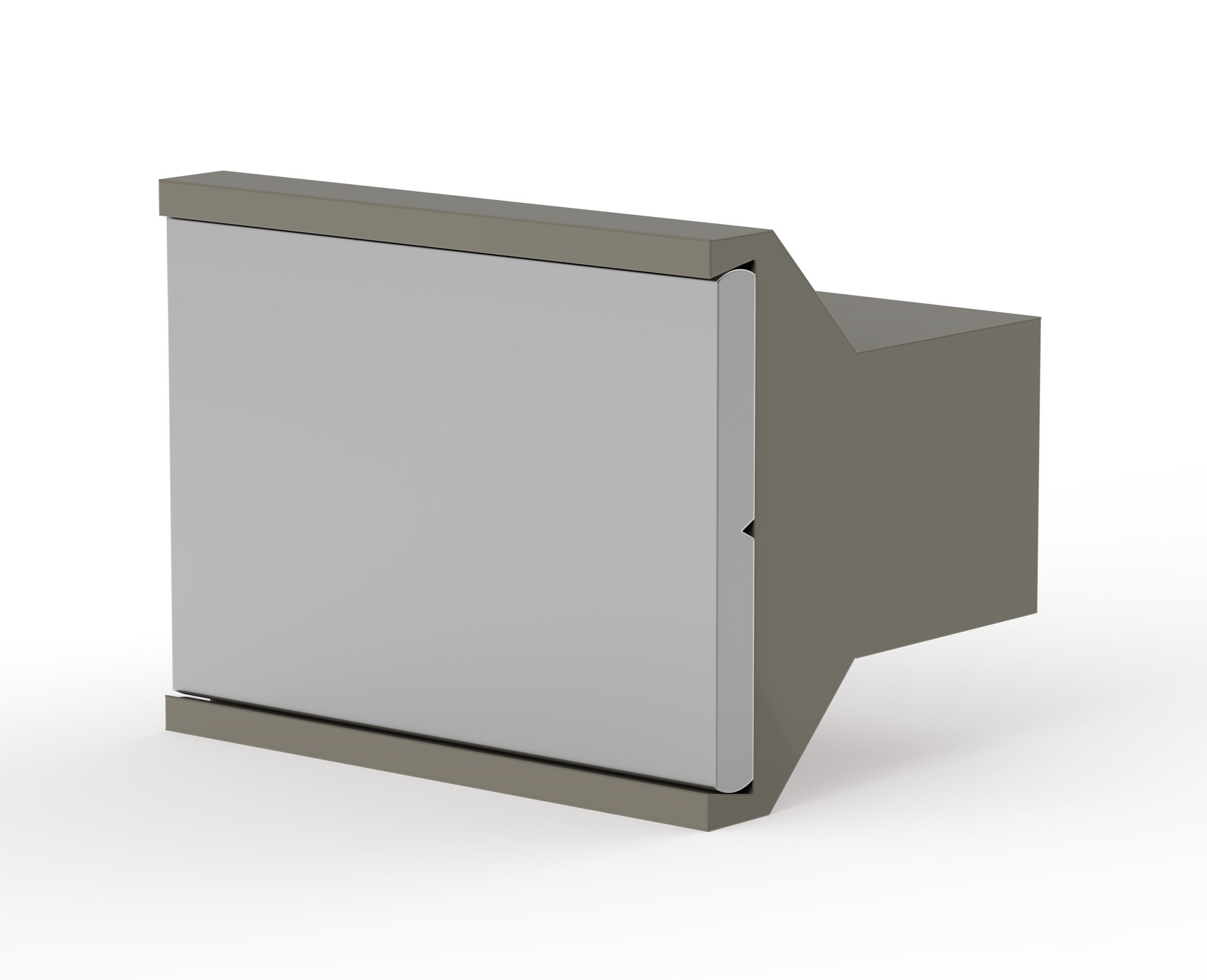 nVent SCHROFF 20808 Series Handle for Use with Front Panels, 1 Per Pack Piece(s) 15.4 mm 39.2 mm 39.2mm