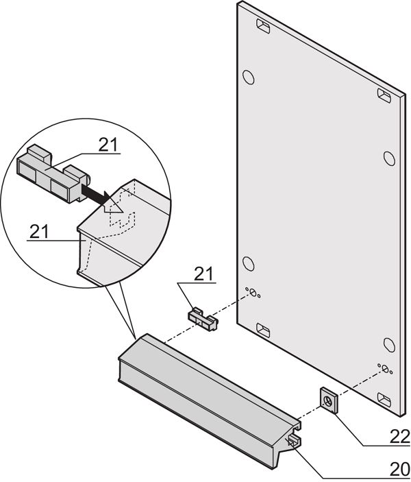 nVent SCHROFF Handle Handle for Use with Front Panels