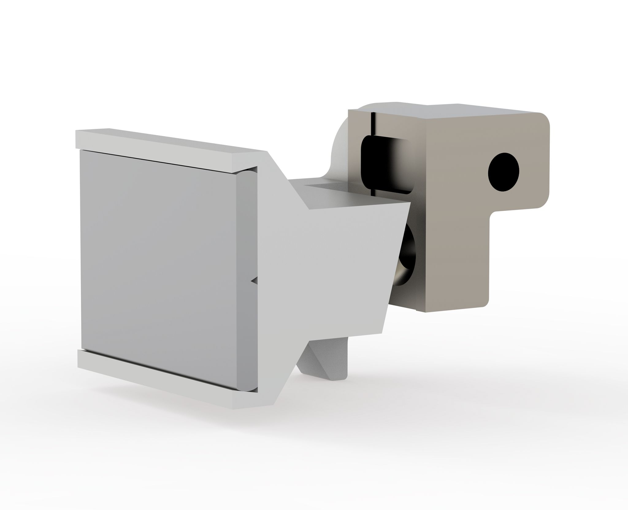 nVent SCHROFF Guide Rail Extractor Handle Bottom Assembly for Use with Front Panels, 6 U