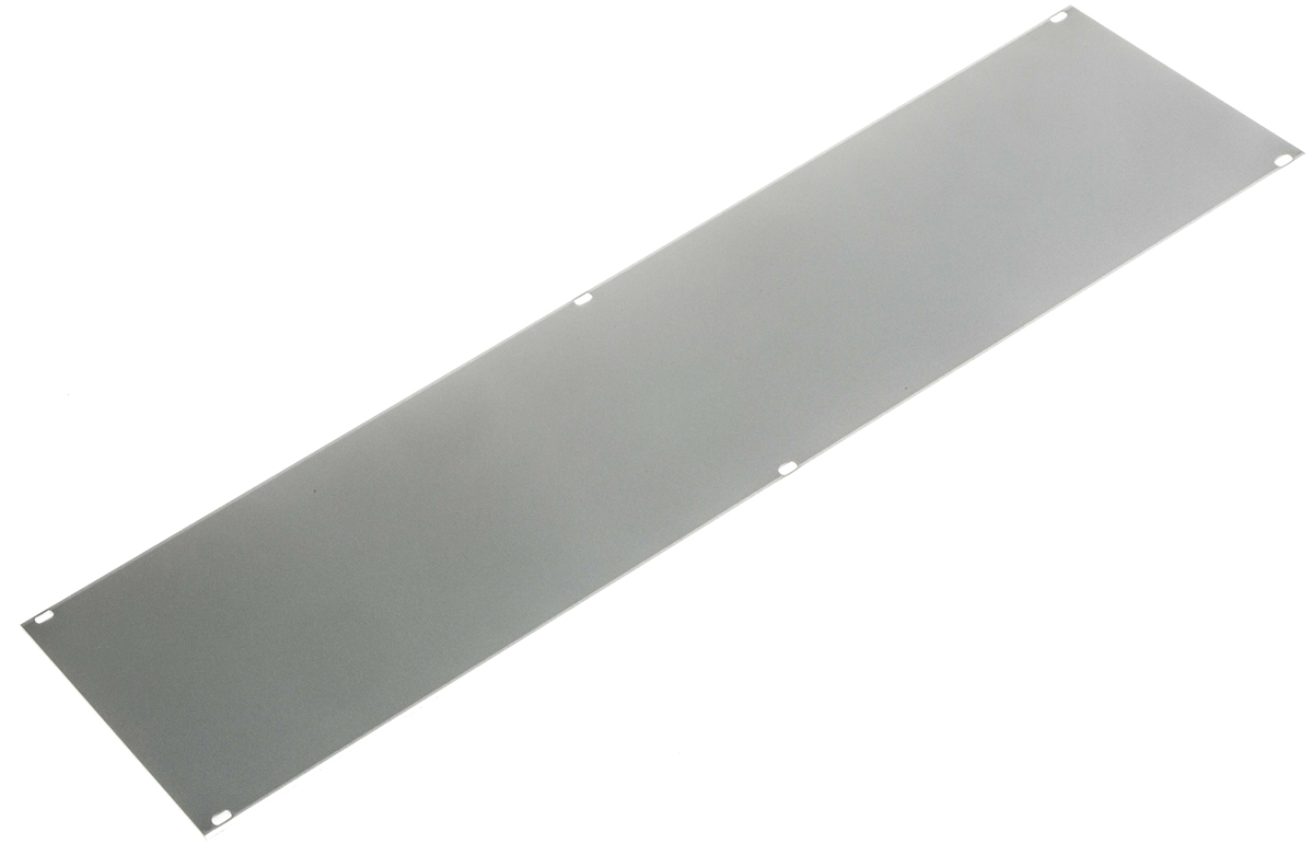 nVent SCHROFF Grey Aluminium Front Panel, 3 U, 7 HP
