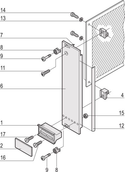 20848-666 nVent SCHROFF Aluminium Rack Panel 128.3 mm 128.3mm