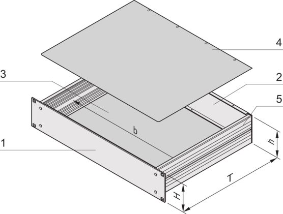 20860-604 nVent SCHROFF MultipacPRO Series 2 U Aluminium Rack Mount Chassis, 220 mm Depth