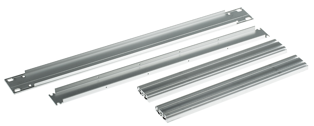 nVent SCHROFF Multipac Series 1 U Aluminium, Extruded Aluminium Sub Rack, 280 mm Depth