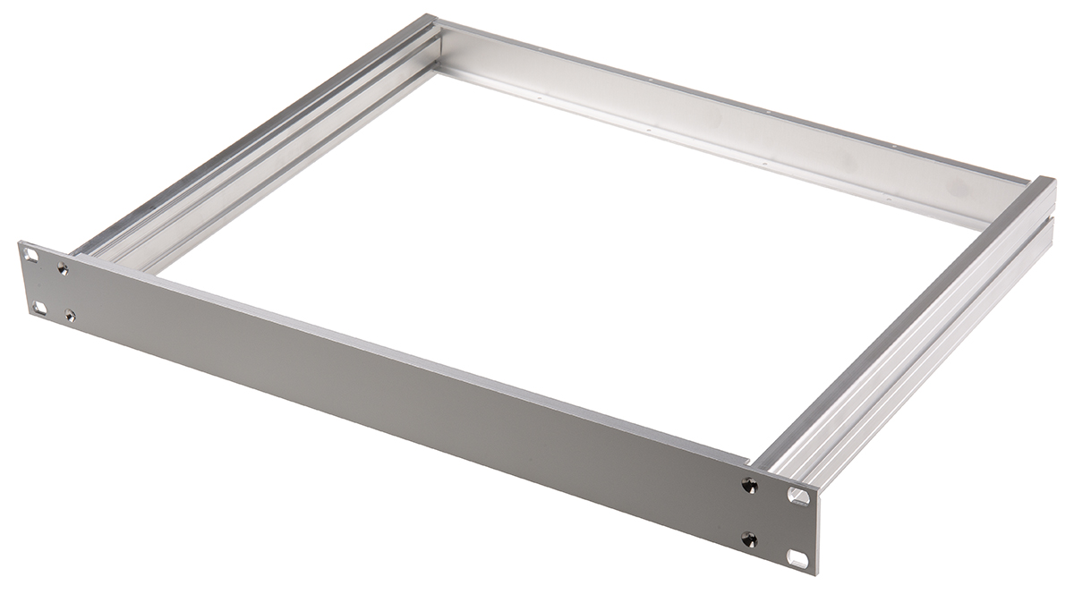 nVent SCHROFF Multipac Series 1 U Aluminium, Extruded Aluminium Sub Rack, 340 mm Depth