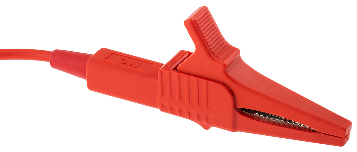 20886-1 Staubli Connector Test Lead 15A, 1000V ac, Red, 1 m Lead Length