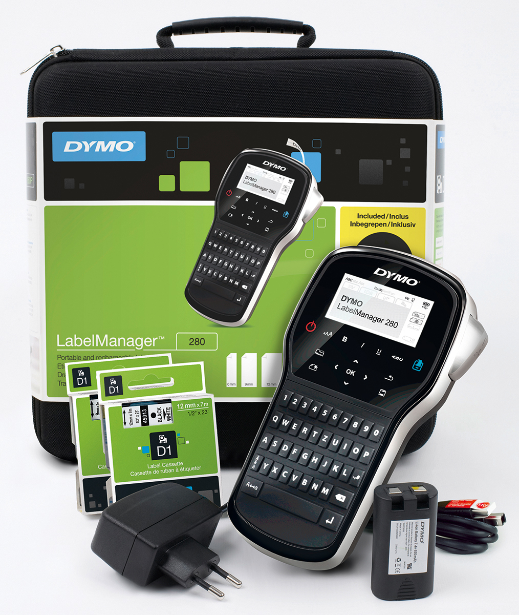 Dymo Handheld Label Printer, 12 mm Max Label Width, Type G