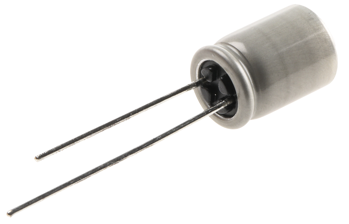 Panasonic 100 μF Through Hole Polymer Capacitor, 20V dc