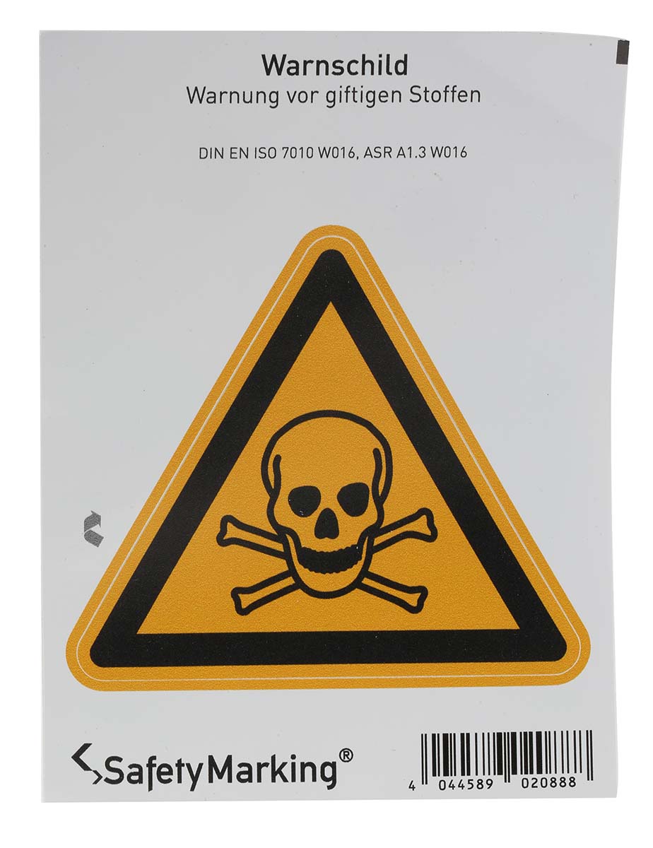 Wolk Self-Adhesive Label Hazard Warning Sign