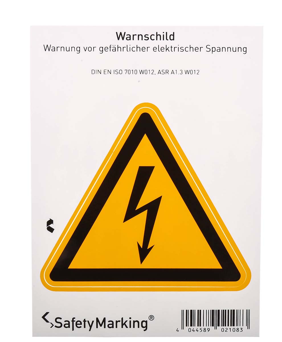 Wolk Self-Adhesive Label Hazard Warning Sign