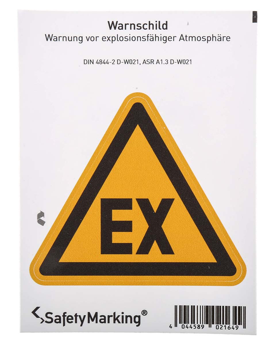 Wolk Self-Adhesive Label Hazard Warning Sign