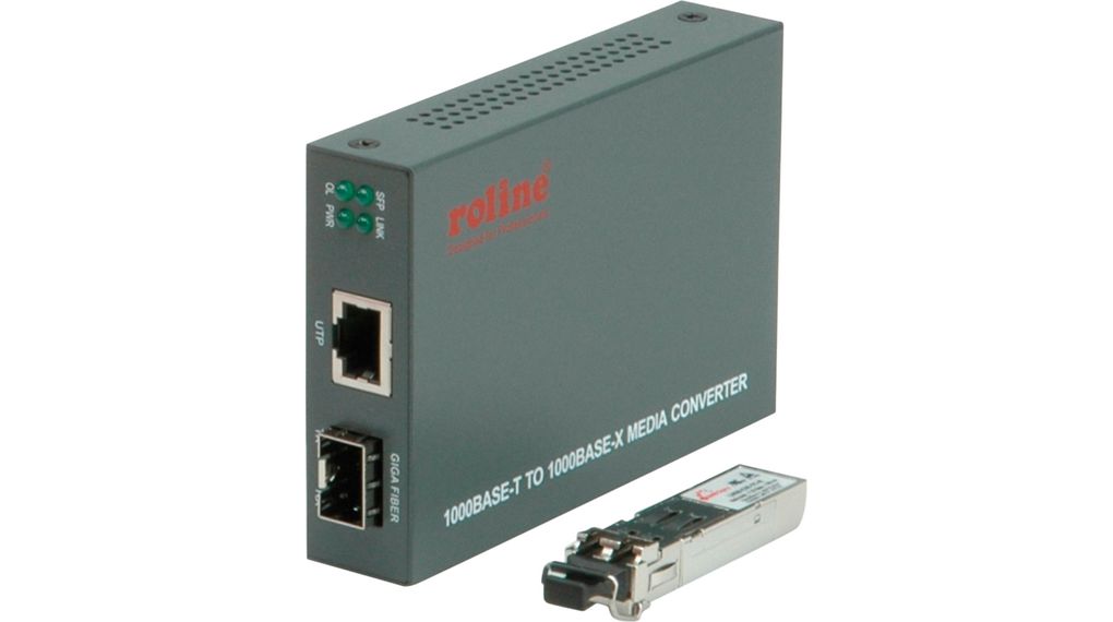 Roline LC Media Converter, Multimode, 1000Mbps, Multimode 500 m