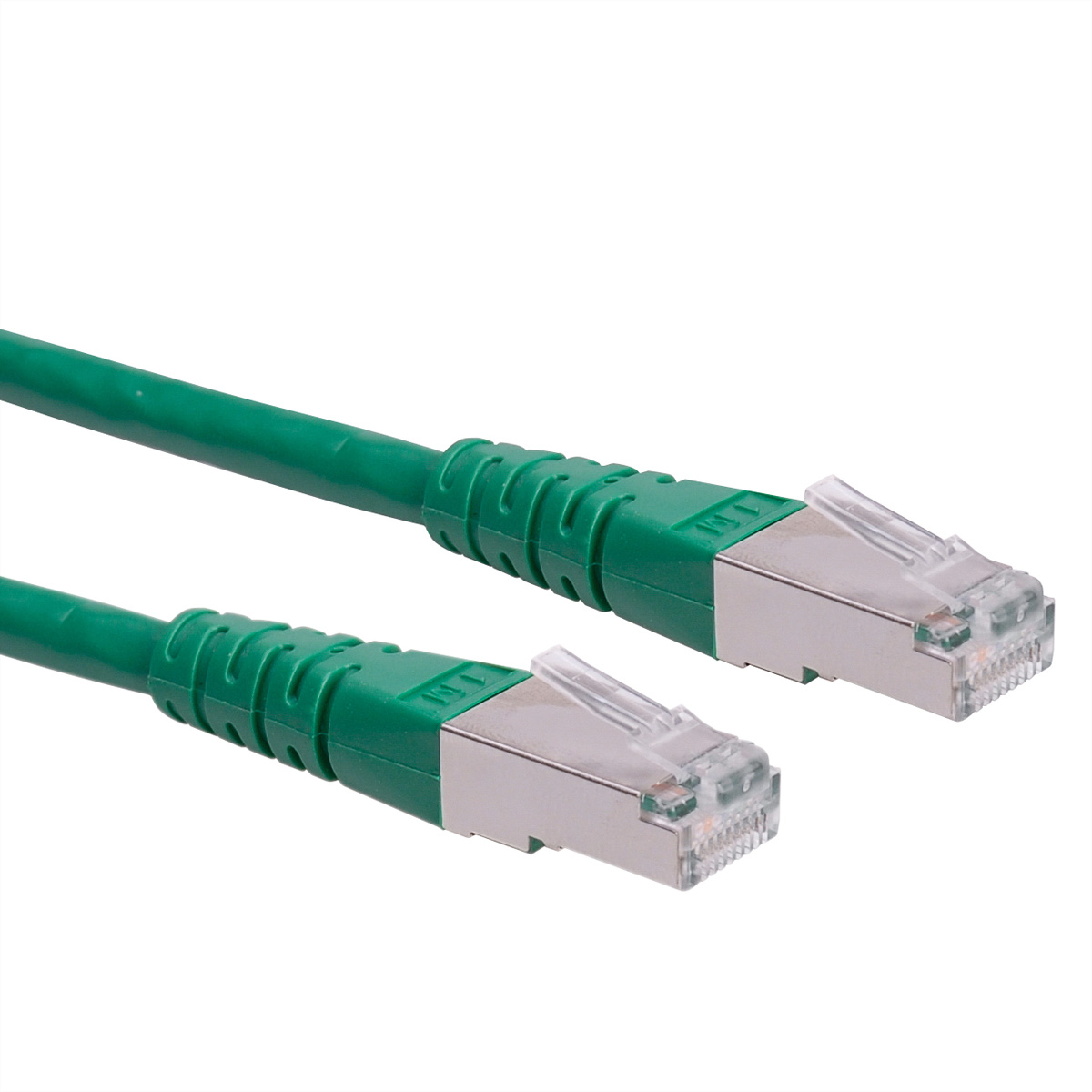 Roline 21.15, 1 m Cat6 Ethernet Cable, Green, S/FTP Screened Polyvinyl Chloride Sheath