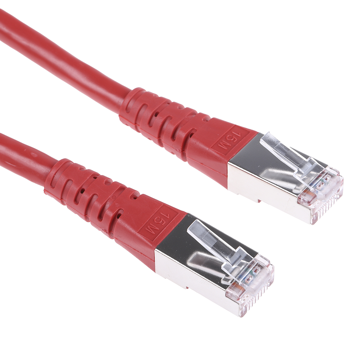 Roline, 15 m Cat6 Ethernet Cable, Red, Shielded 8 Screened Polyvinyl Chloride Sheath