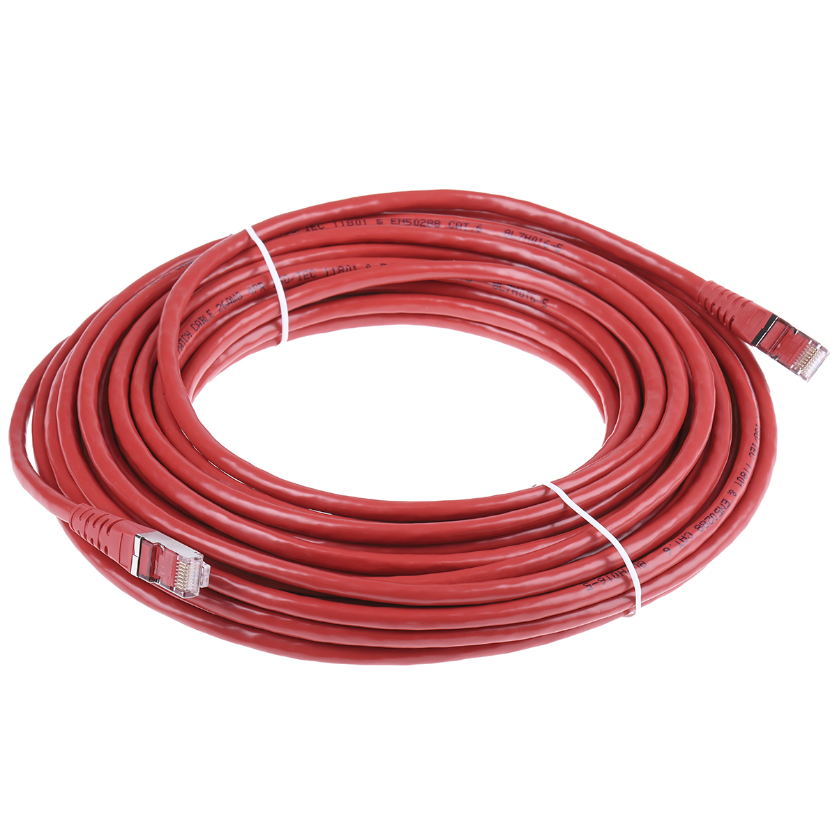 21151391-30 Roline, 15 m Cat6 Ethernet Cable, Red, Shielded 8 Screened Polyvinyl Chloride Sheath