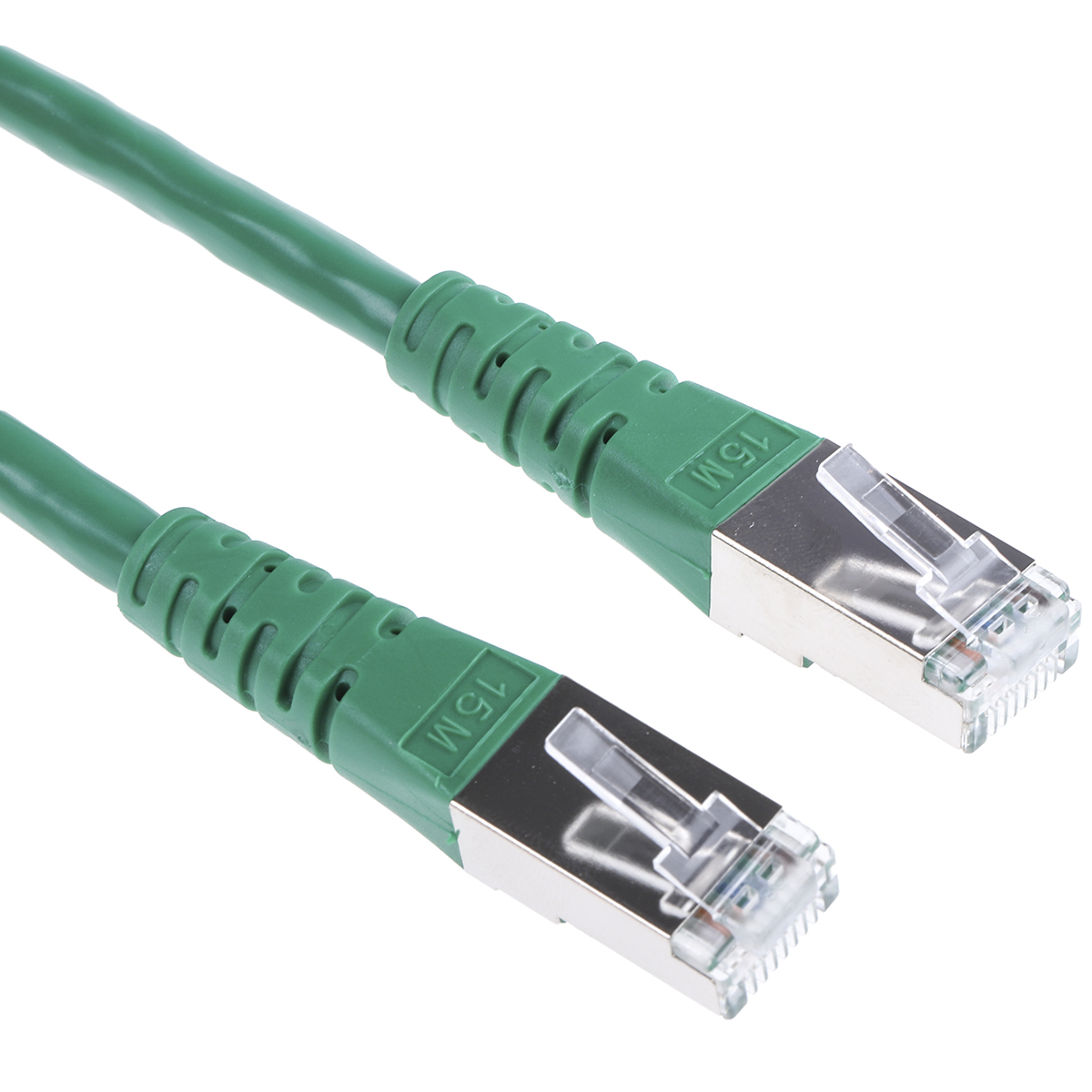 Roline, 15 m Cat6 Ethernet Cable, Green, Shielded 8 Screened Polyvinyl Chloride Sheath