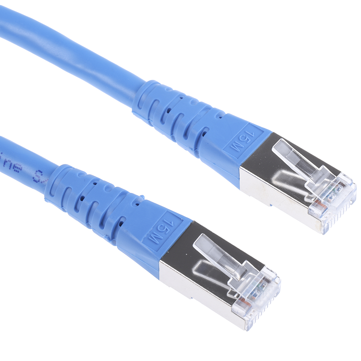 Roline 21.15, 15 m Cat6 Ethernet Cable, Blue, Shielded 8 Polyvinyl Chloride Sheath