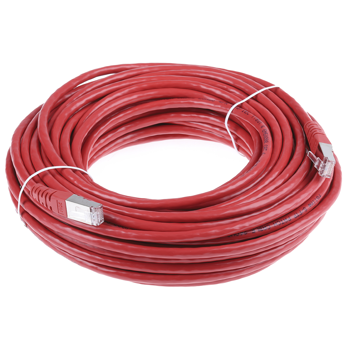 21151401-20 Roline, 20 m Cat6 Ethernet Cable, Red, Shielded 8 Screened Polyvinyl Chloride Sheath
