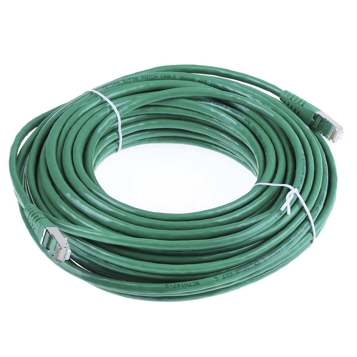 21151403-20 Roline, 20 m Cat6 Ethernet Cable, Green, Shielded 8 Screened Polyvinyl Chloride Sheath
