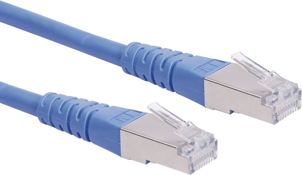21151404-20 Roline, 20 m Cat6 Ethernet Cable, Blue, Shielded 8 Screened Polyvinyl Chloride Sheath