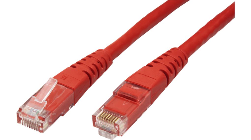 Roline 21.15, 5 m Utp Patch Cable, Red RJ45 to RJ45, UTP Polyvinyl Chloride Sheath