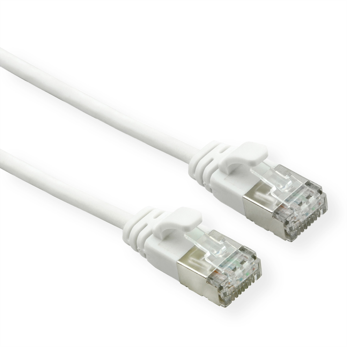 Roline 21.15, 2 m Cat6a Ethernet Cable, White, U/FTP 8 Low Smoke Zero Halogen Sheath