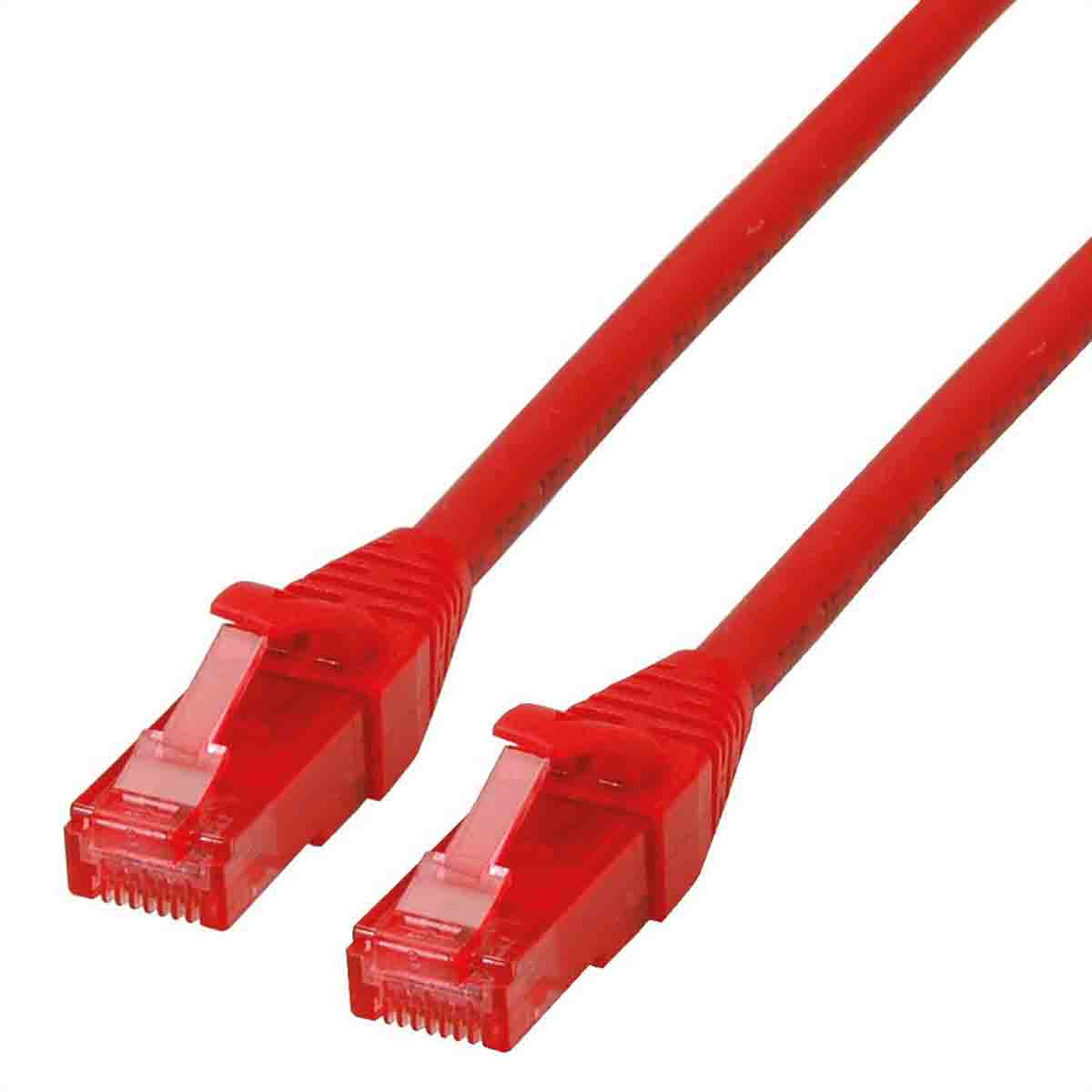 Roline, 5 m Cat6 Ethernet Cable, Red, Unshielded 8 Unscreened Low Smoke Zero Halogen Sheath